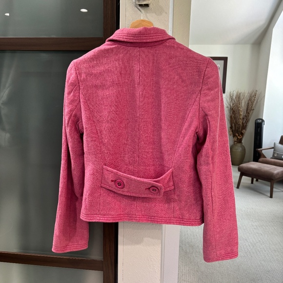 Gap Wool Blazer - Pink/Raspberry Size S - Picture 5 of 12